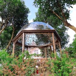 Kính uốn cong mái vòm ngoài trời